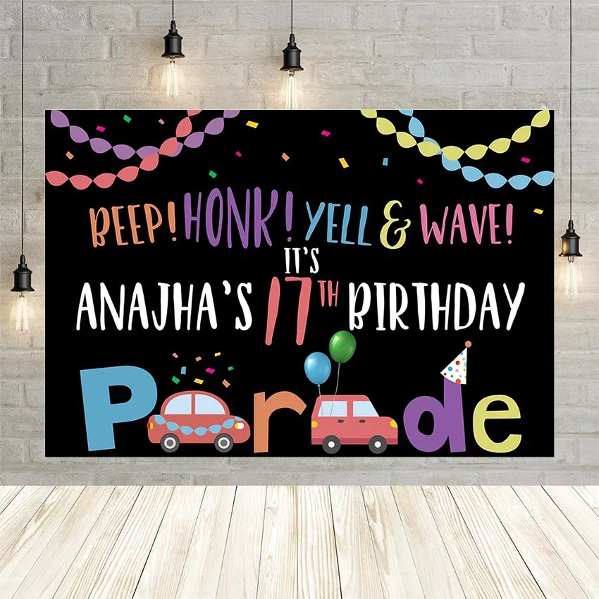 Фон для фотосъемки Avezan с изображением мультяшных автомобилей парадов вечеринок