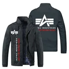 Куртка мужская мотоциклетная в стиле Альфа, Повседневная Уличная ветровка в европейском и американском стиле, панк, американский бренд