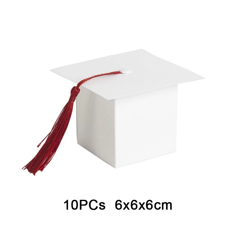 10 шт Забавный Выпускной конфетный ящик с кисточкой пакет для печенья Подарочная