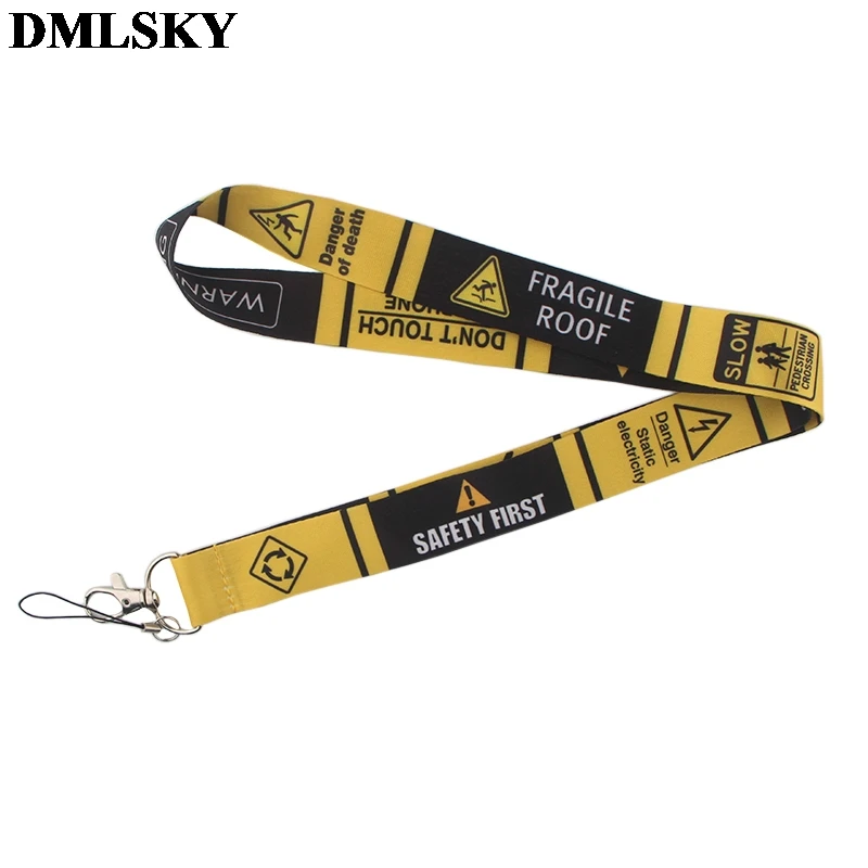 DMLSKY Предупреждение ительный ЗНАК Забавный шнурок для телефона не прикасайтесь к