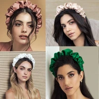 female hair for women fashion scrunchy headband pleated hairband retro hair loop lystrfac solid color slik padded accessories