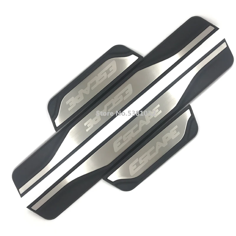 

Stainless Steel Car Door Sill Scuff Plate Pedal Trim Guard For Ford Escape 2016 2017 2018 2019 2020 Accessories