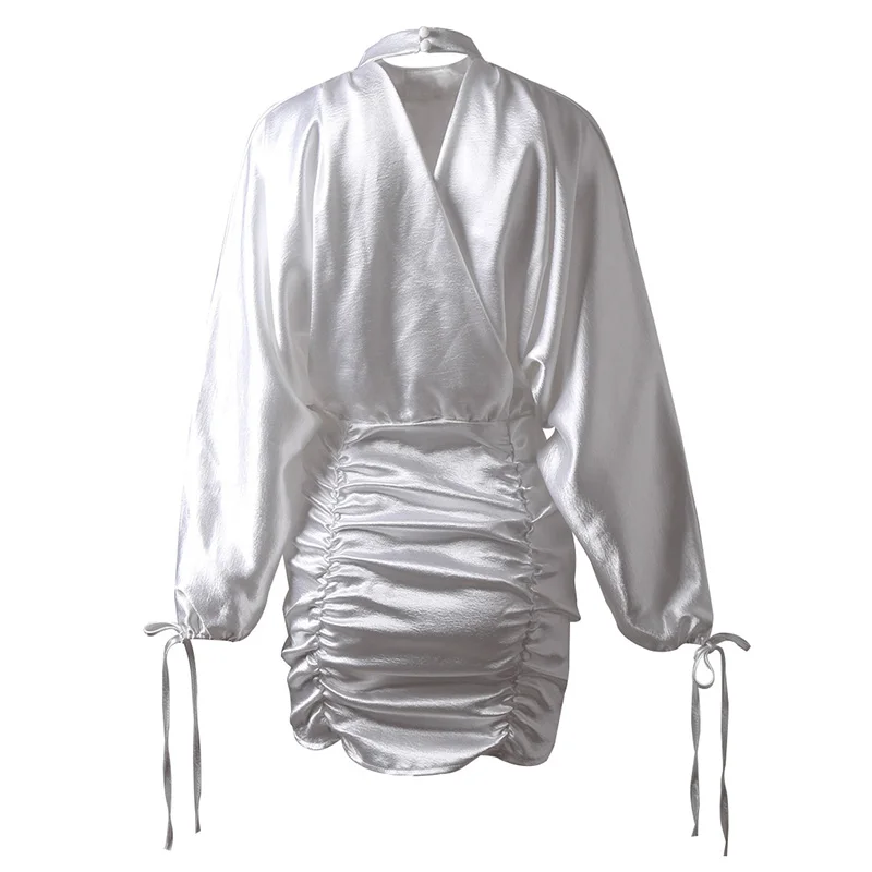 Женское платье-водолазка с длинным рукавом летучая мышь | Женская одежда