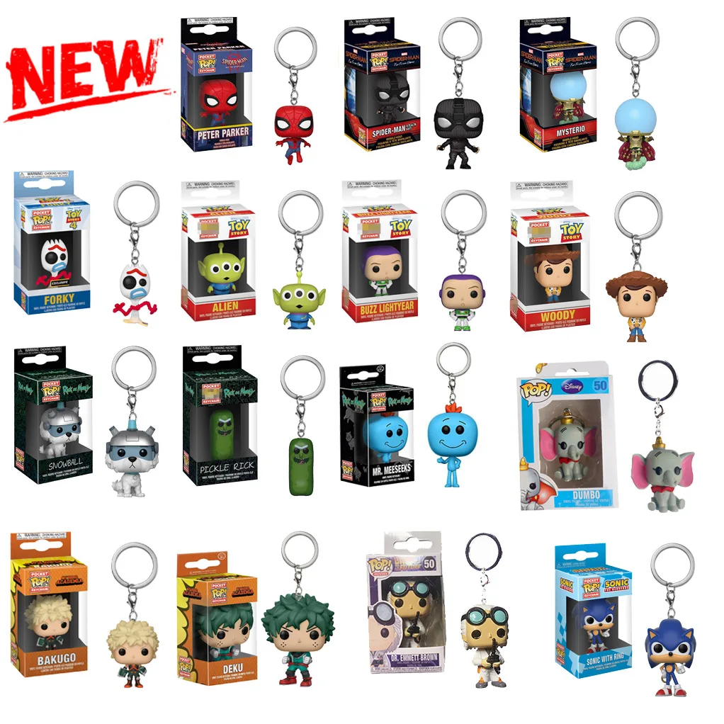 FUNKO POP новейший брелок История игрушек мультфильма форки Рик и Морти снежный шар