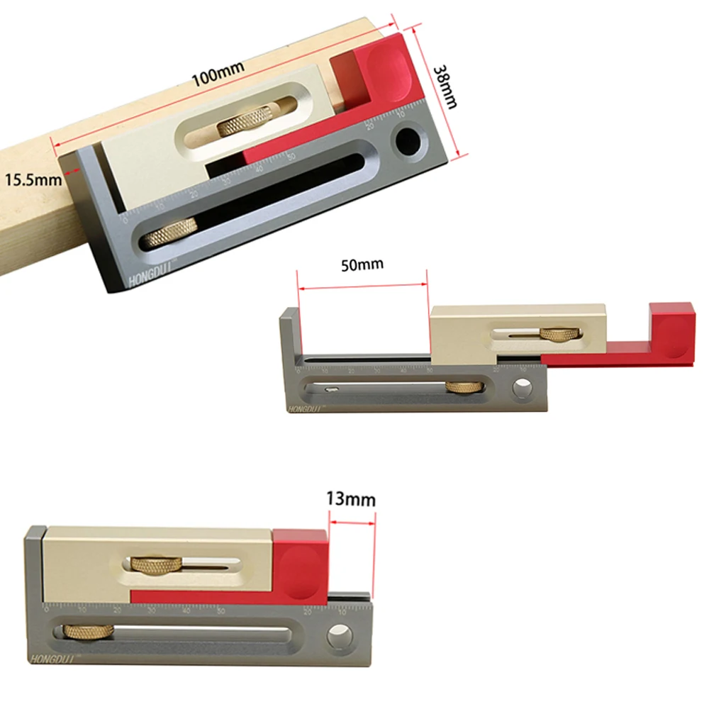 Saw Slot Regulator With Box JMPv2 Push Table Adjuster Movable Measuring Block Length Compensation Woodworking Tools | Инструменты