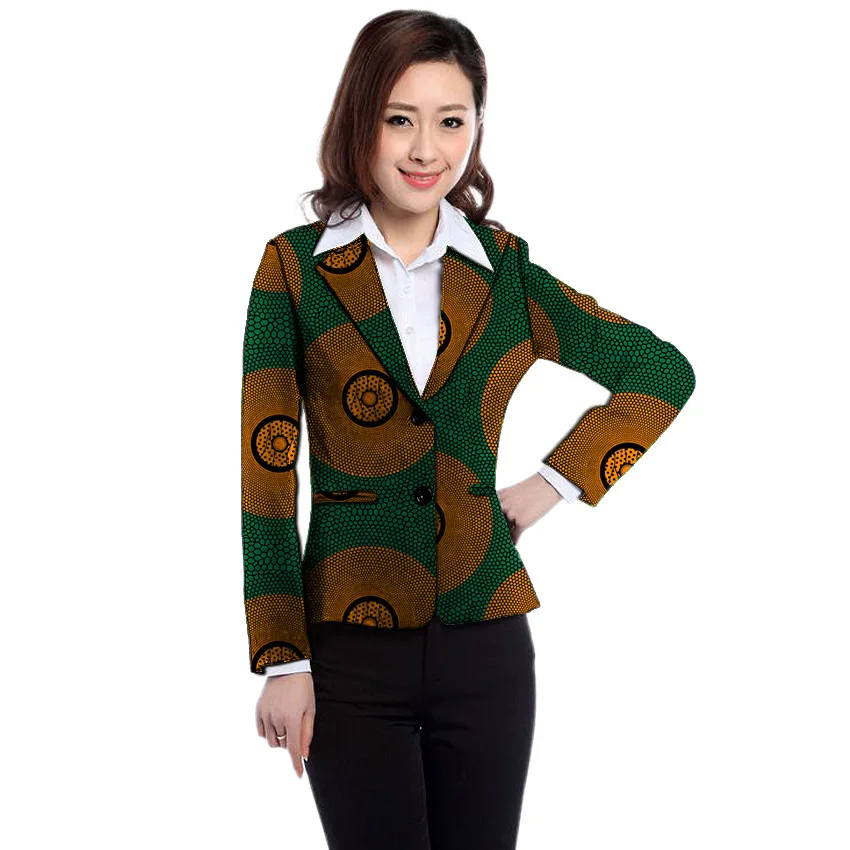 Африканский принт женские блейзеры официальный костюм традиционное Африканское