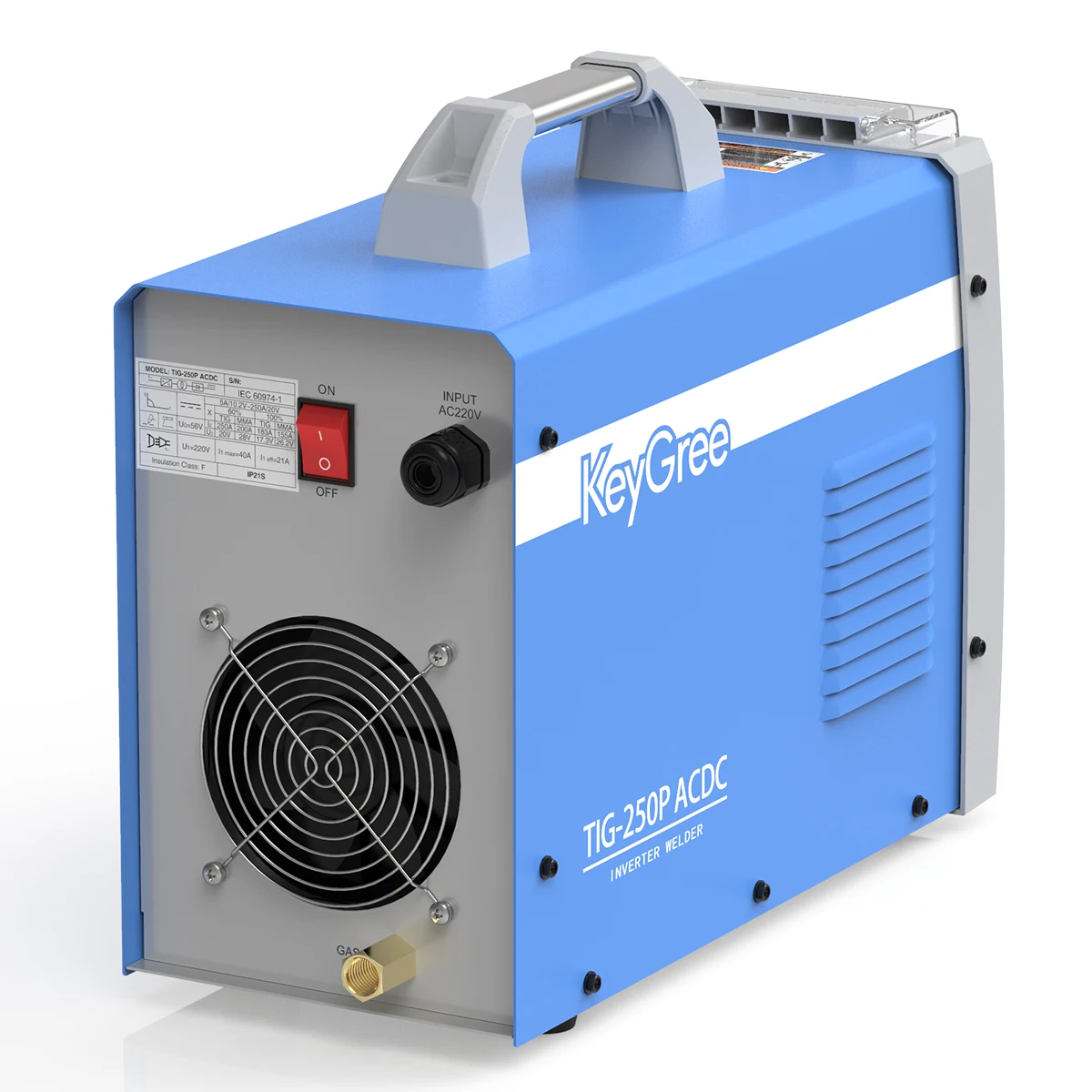 KeyGree Professional HF TIG Welding Aluminum Machine Inverter Pipe Soldering Station Welder 220V  AC-TIG DC-TIG TIG250P-ACDC