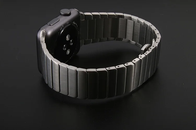 Роскошный браслет FOHUAS из нержавеющей стали для apple watch серии 1, 2, ремешок iwatch из нержавеющей стали 42 мм с адаптерами