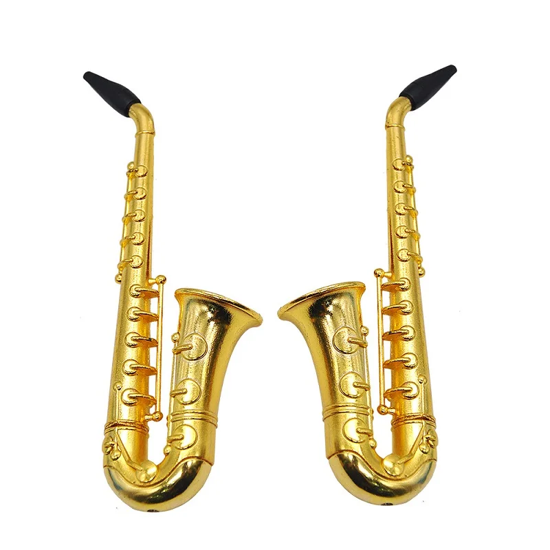 

2 pieces of new pipe rack small saxophone small portable metal cigarette pipe metal pipe suitable for exquisite gifts