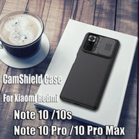 For Xiaomi Redmi Note Pro Case NILLKIN CamShield Camera Protector Slide Phone Cases For Redmi Note Pro Max 10s Cover