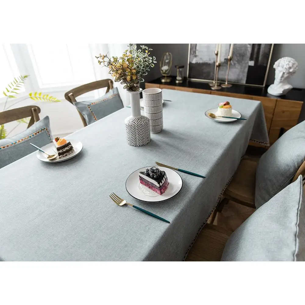 Studyset в скандинавском стиле водонепроницаемый сплошной цвет вышитый Стол Крышка