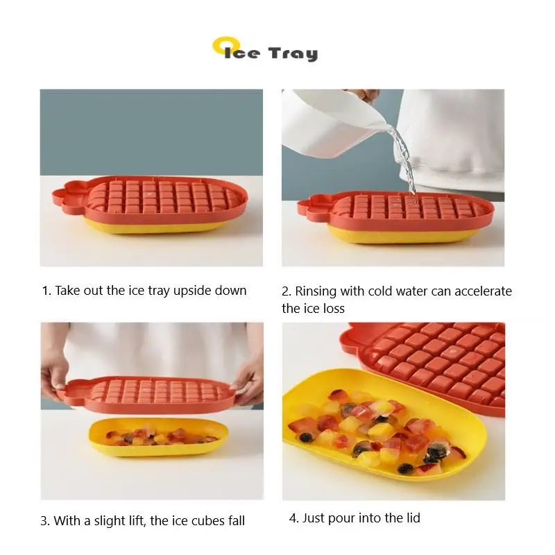 

Homemade Quick Freezers Ice Mold Tray With Lid Ice Hockey Making Artifact Refrigerator Frozen Ice Box Complementary Food Tools