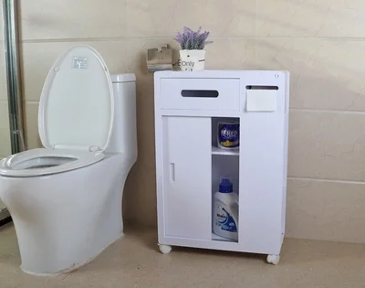 Ванная комната водонепроницаемый стеганый напольная вешалка WPC доска Туалет