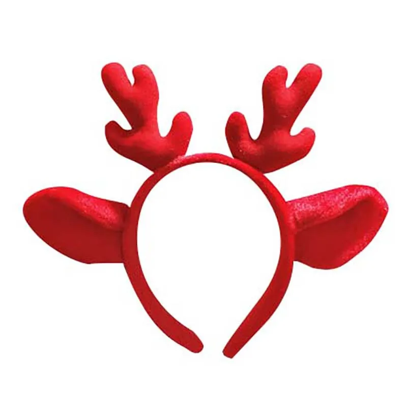 

20pcs Children Adult Costume Party Dance Headdress Christmas Reindeer Antler Hair Hoop Role Play Holiday Lovely Props Headband