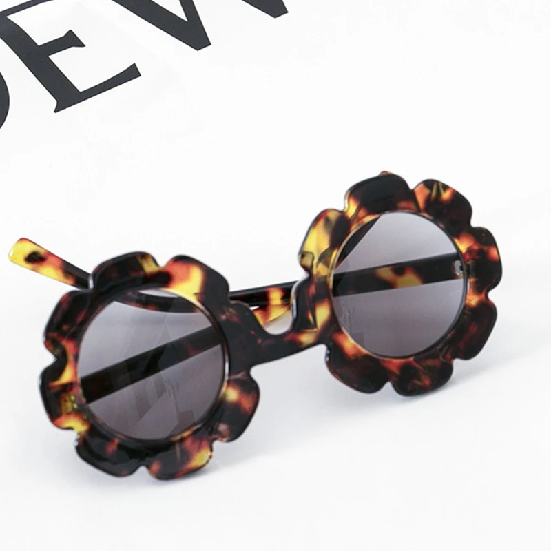 

Vintage Kids Sunglasses Child Sun Glasses Round Flower Glasses Baby Children UV Sport Sunglasses Girls Boys Sunglasses
