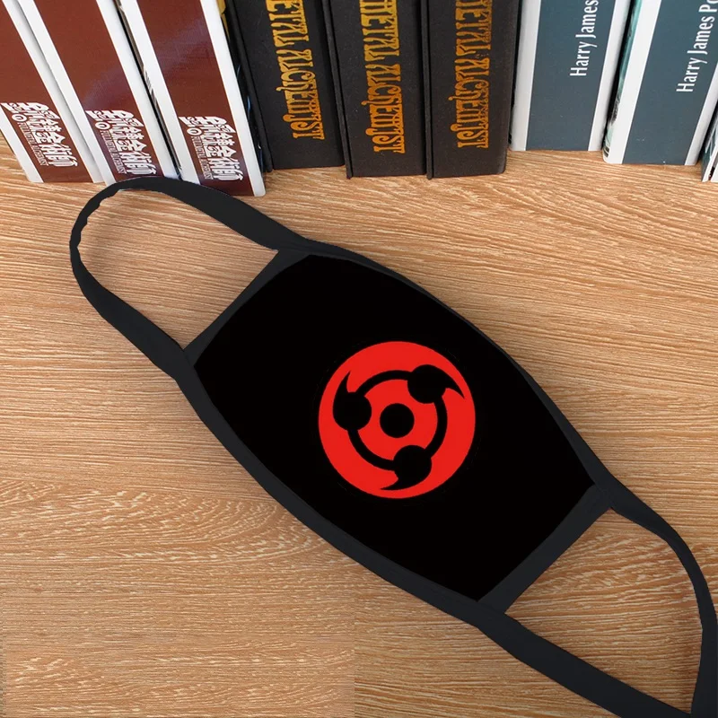 Японские популярные аниме косплей модные маски красное облако принт