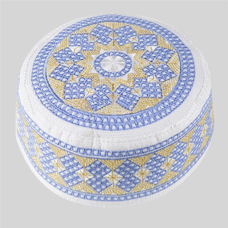 Lychee мусульманские шляпы для молитв Индия тюрбан Kufi Мужская мусульманская Кепка