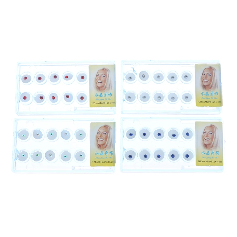 1 коробка (10 шт.) искусственный бриллиант отбеливание зубов шпильки для