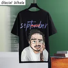 Футболка мужская летняя большого размера с аниме принтом, хб