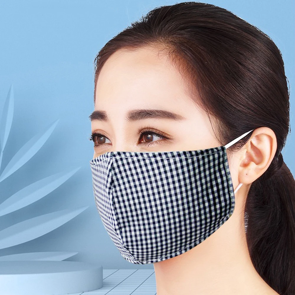 1 шт. многоцветная хлопковая маска для рта PM2.5 черная защиты от пыли фильтр с