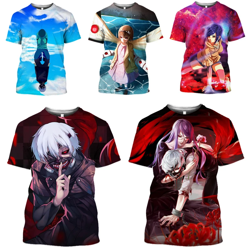 Топ Мамба Токийский Гуль Мужская футболка с 3D принтом манга ужас Волшебная аниме