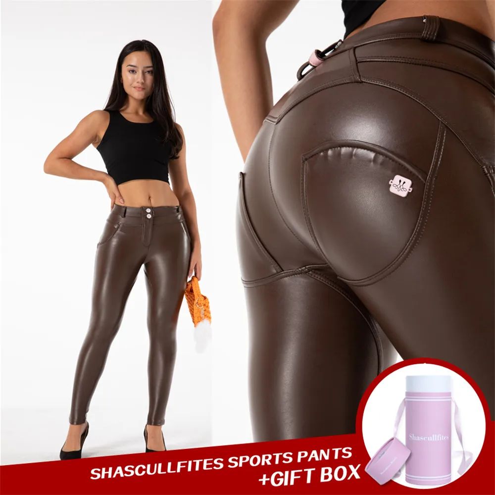 

Леггинсы Shascullfites Scrunch с эффектом подтяжки ягодиц синие кожаные леггинсы с флисовой подкладкой для бега плотные теплые леггинсы для зимы