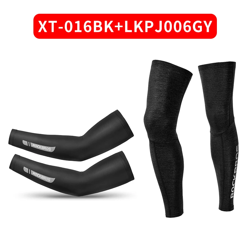 Set 11 ROCKBROS солнцезащитный крем с защитой от ультрафиолета, рукава для рук, ледяная шелковая ткань для велоспорта, баскетбола, волейбола, рукава для спорта, фитнеса, гетры для рук - Цвет: Set 11