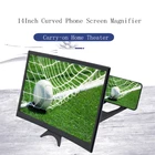 C9GD Ультра Прозрачный изогнутый экран Высокая четкость лупа для мобильного телефона 14 дюймов изогнутая Лупа акриловые линзы для всех телефонов