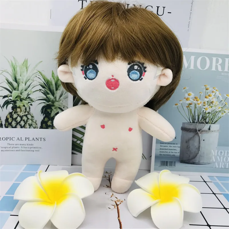 

20CM cotton doll hair cute short hair wig can make a variety of hairstyles DIY 20CM plush doll accessories