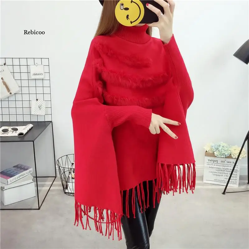 Женская накидка из кроличьего меха пуловер пальто новая модная весенняя Дамская