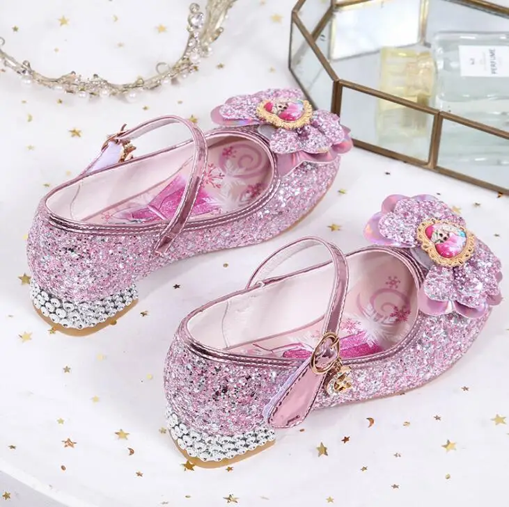 Танцевальные сандалии Принцессы Disney Холодное сердце на высоком каблуке детская