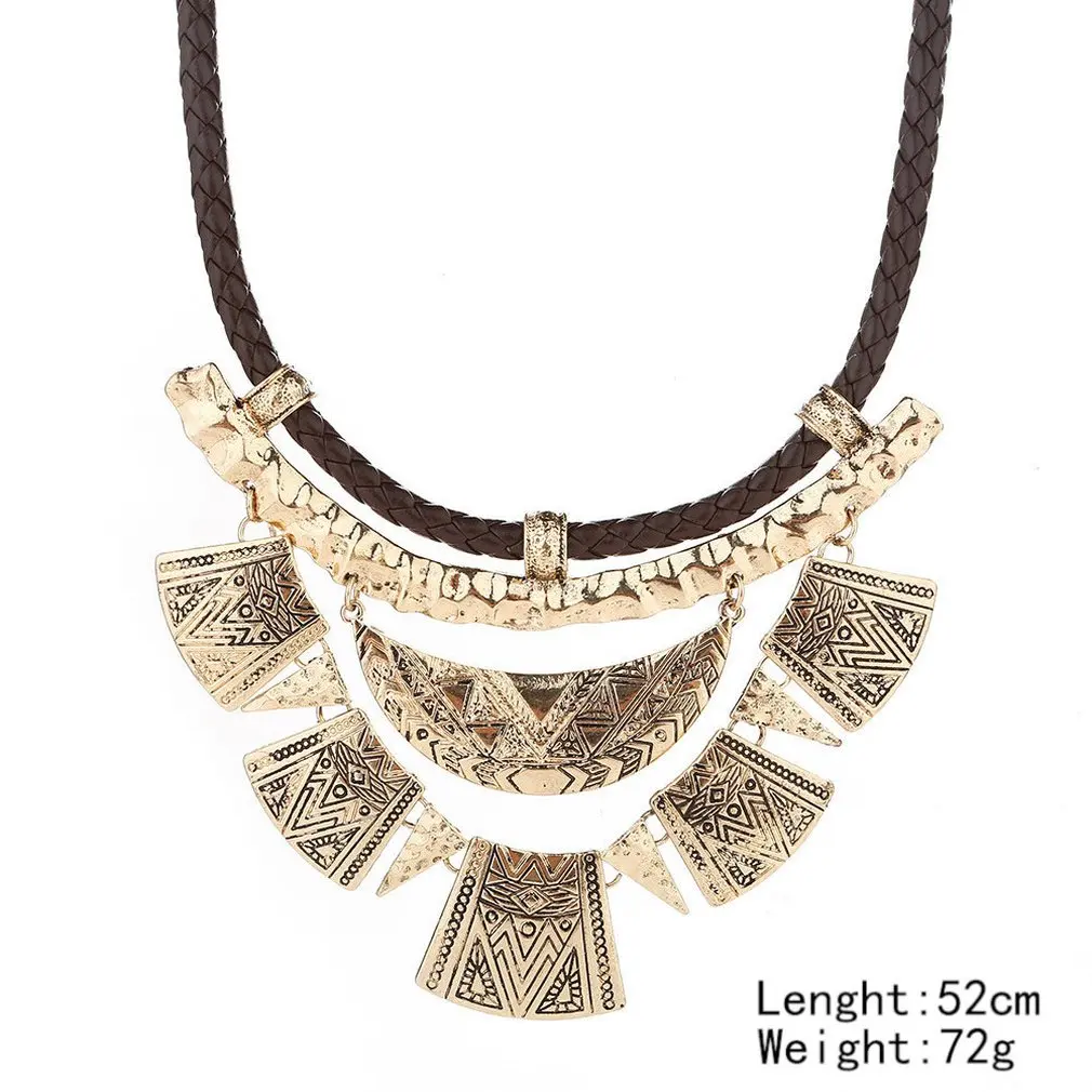 Женское Ожерелье с римским узором этническое ожерелье цепочка для девочек