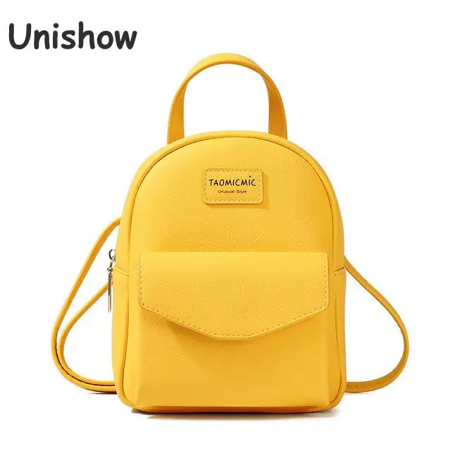 Модный мини рюкзак для девочек из искусственной кожи женский маленький кошелек