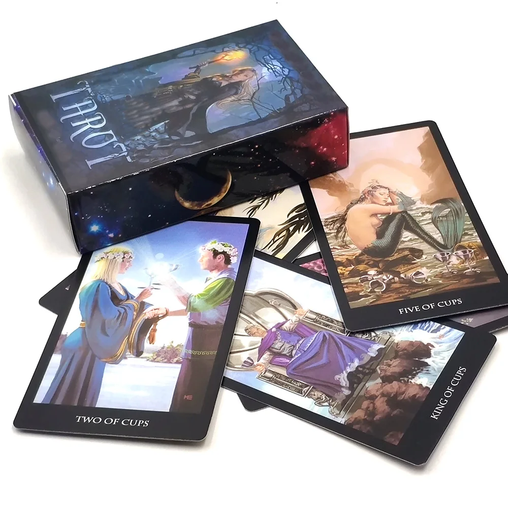 Полный английский лучистый Райдер Wait Tarot Cards Smith Witch колода семейная настольная
