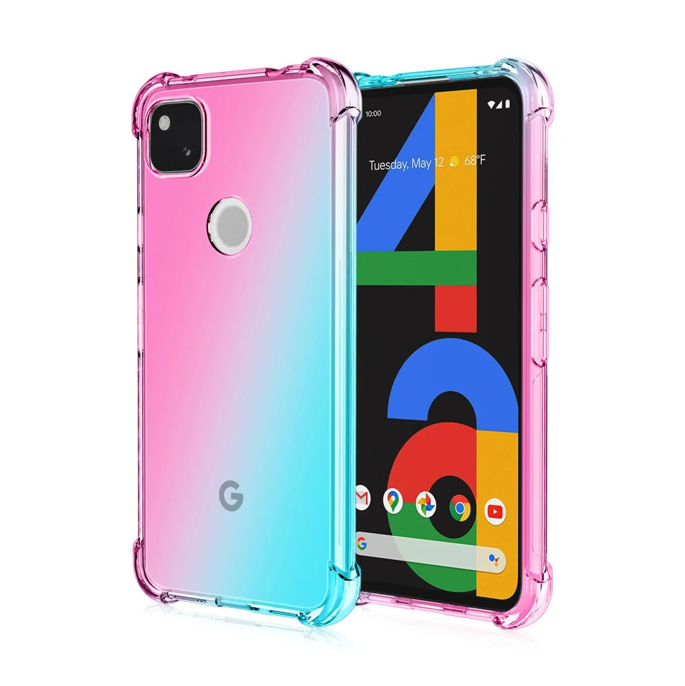 Чехол с градиентом для Google Pixel 5A полупрозрачный чехол 4A 5G 5 XL 6 амортизацией |