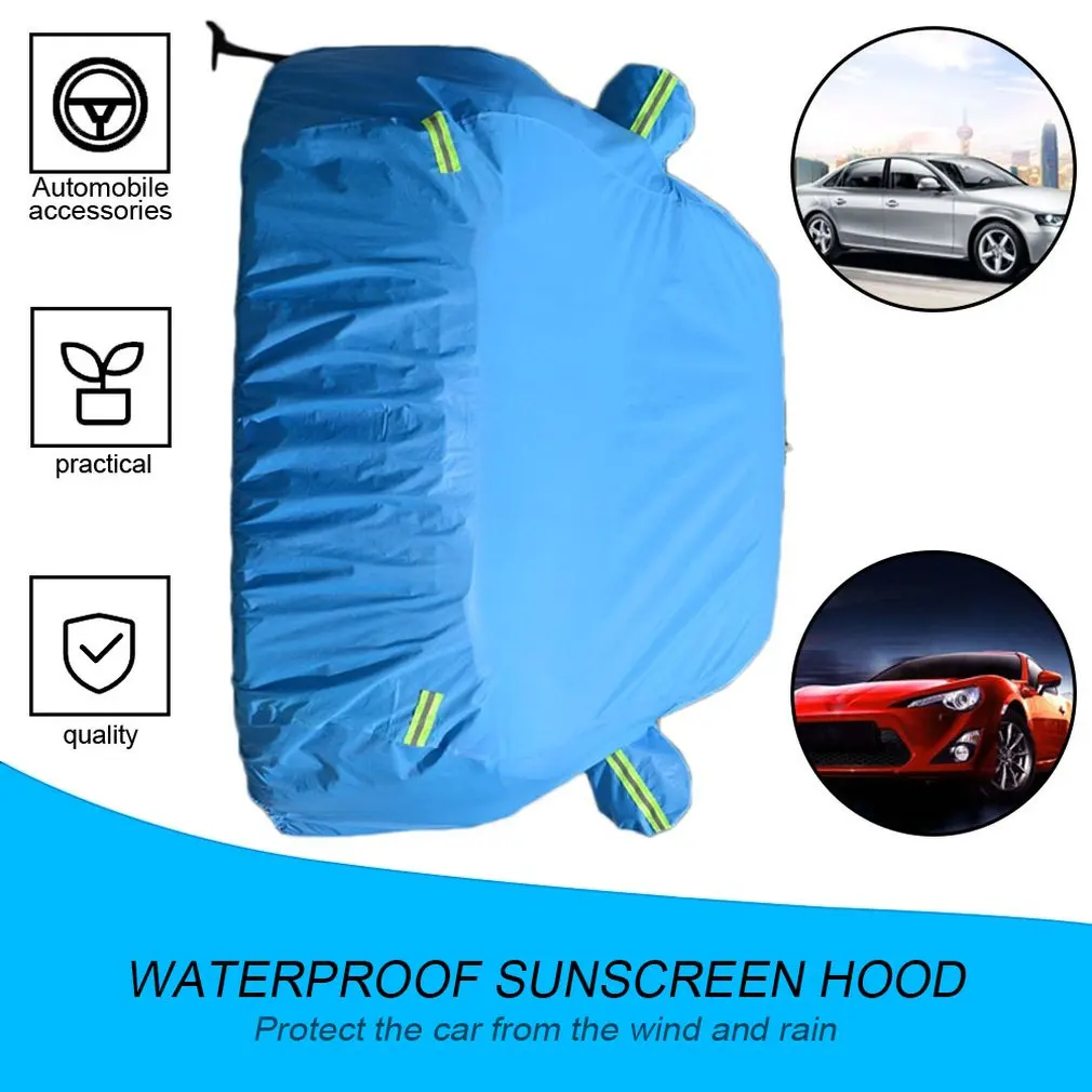 

New Universal Thickening Large Car Cover Indoor Outdoor Against Sun Rain Dust UV Rays Protective Breathable Flocking Car Cover