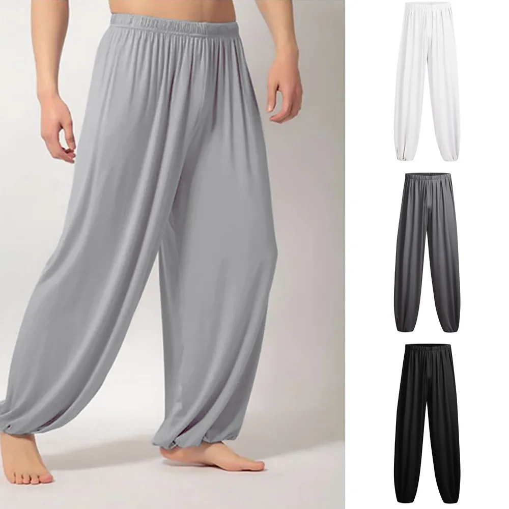 

Fashion Casual Men Women Harem Pants Sports Baggy Hippie Genie Loose Trousers Sweatpants Solid Dancing High Quality Pants