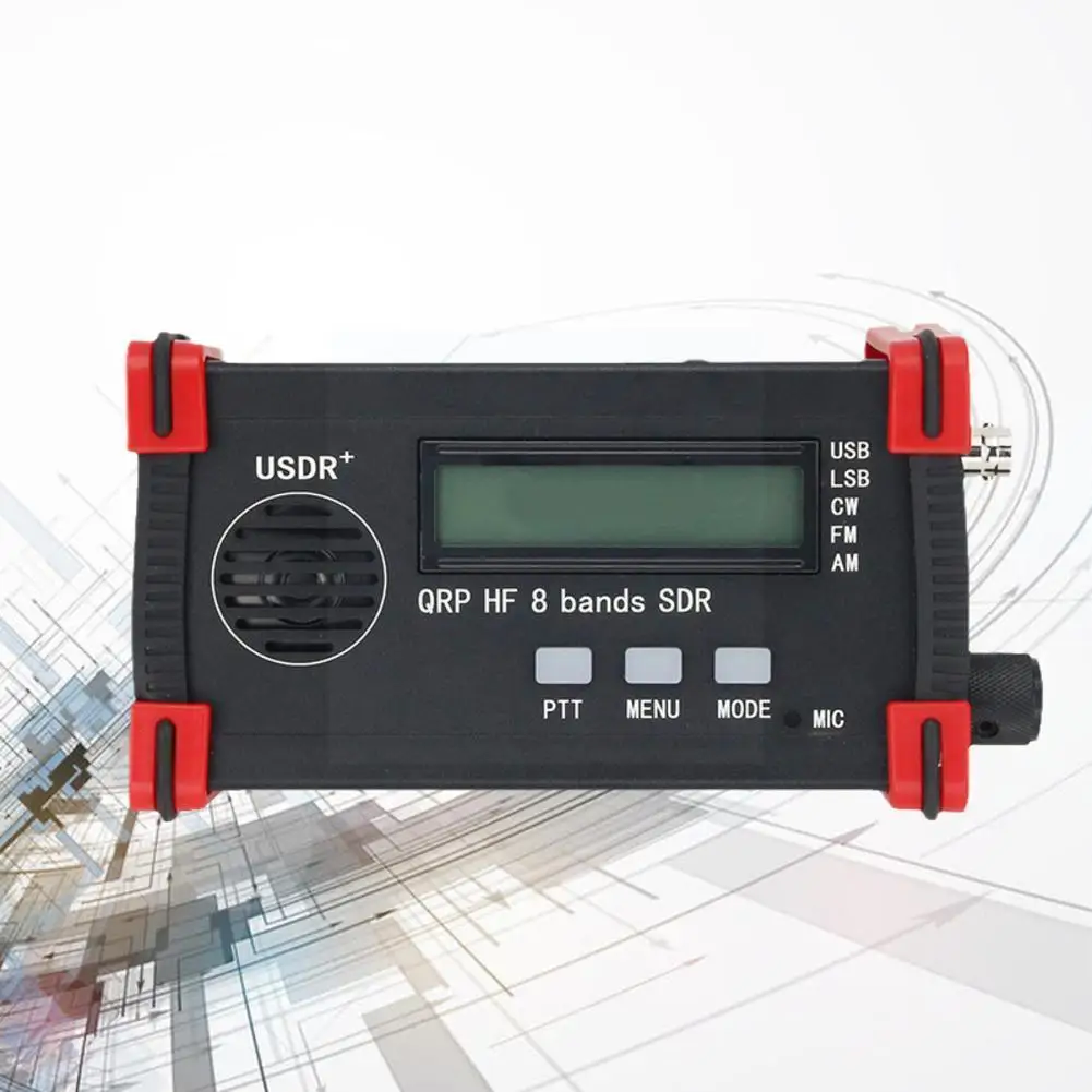

1pcs Usdx Usdr Hf Qrp Sdr Transceiver Ssb/cw Transceiver Sdr Mic Handheld Black Dsp With 8-band M9b5