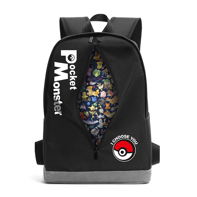 

Косплей карманные монстры школьный рюкзак на молнии сумка рюкзак для ноутбука