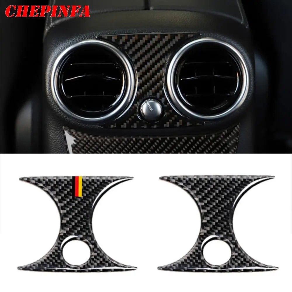 Стикер для интерьера автомобиля из углеродного волокна отделка крышки Mercedes Benz C