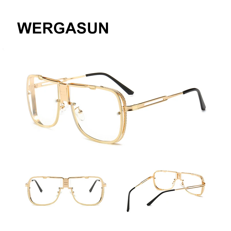 WERGASUN негабаритных Для мужчин солнцезащитные очки Элитный бренд женщин mach one