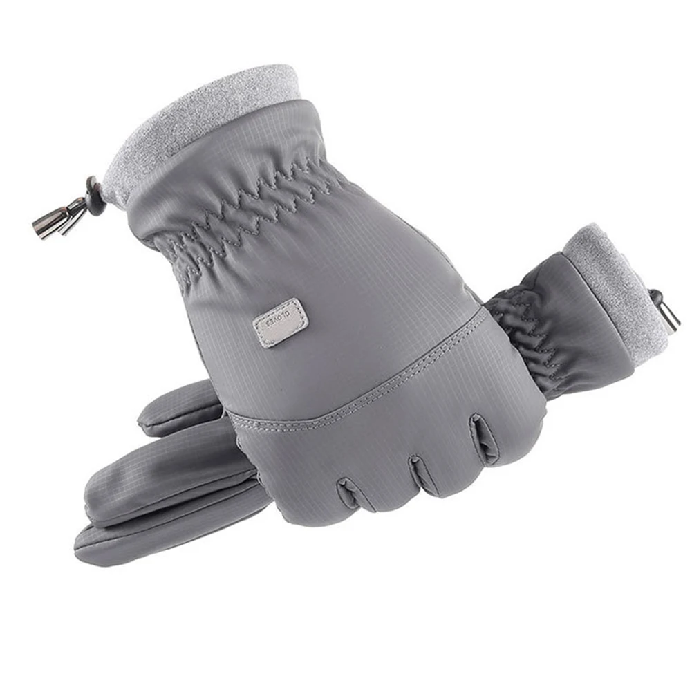 

Winter Bicycle Gloves Cycling Gloves Outdoor Windproof Warm Touch Screen Sport Gloves Drawstring Waterproof Warm Skiing Gloves