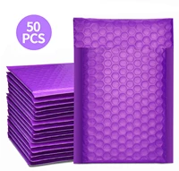 50pcs purple mailer poly bubble padded mailing envelopes for mailer gift packaging self seal bag bubble padding black white pink
