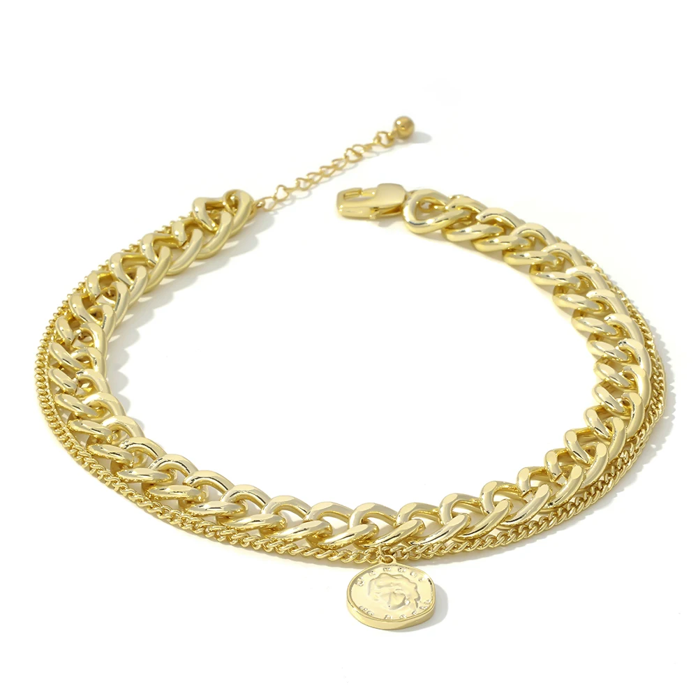 Yhpup корейский кулон с портретом ожерелье из меди высокое качество модное