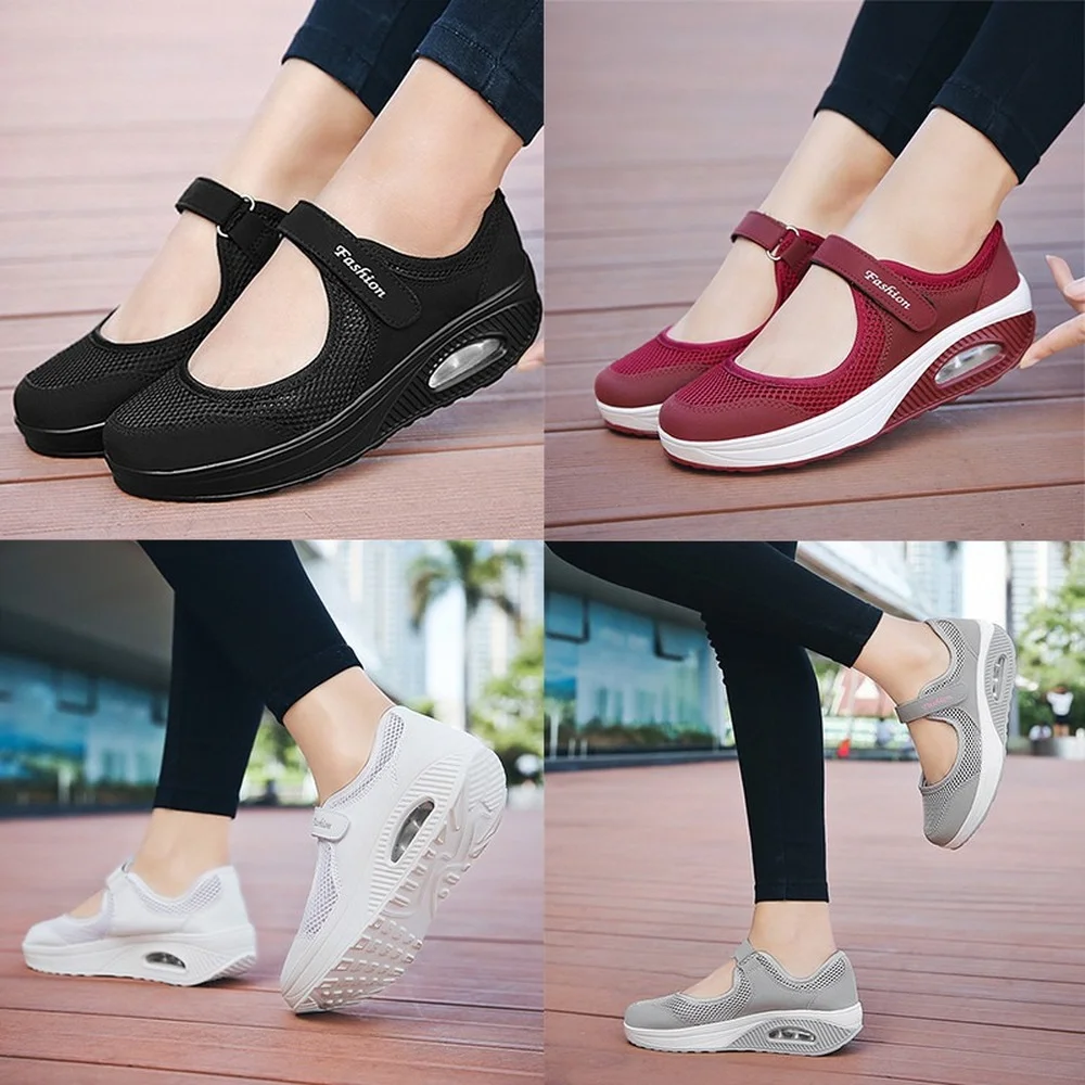 

2021 Fashion Women Chunky Sneakers Casual Shoe Female Summer Ladies Tenis Shoes Outdoor Shoes Breathable Mesh Trainers Big Size