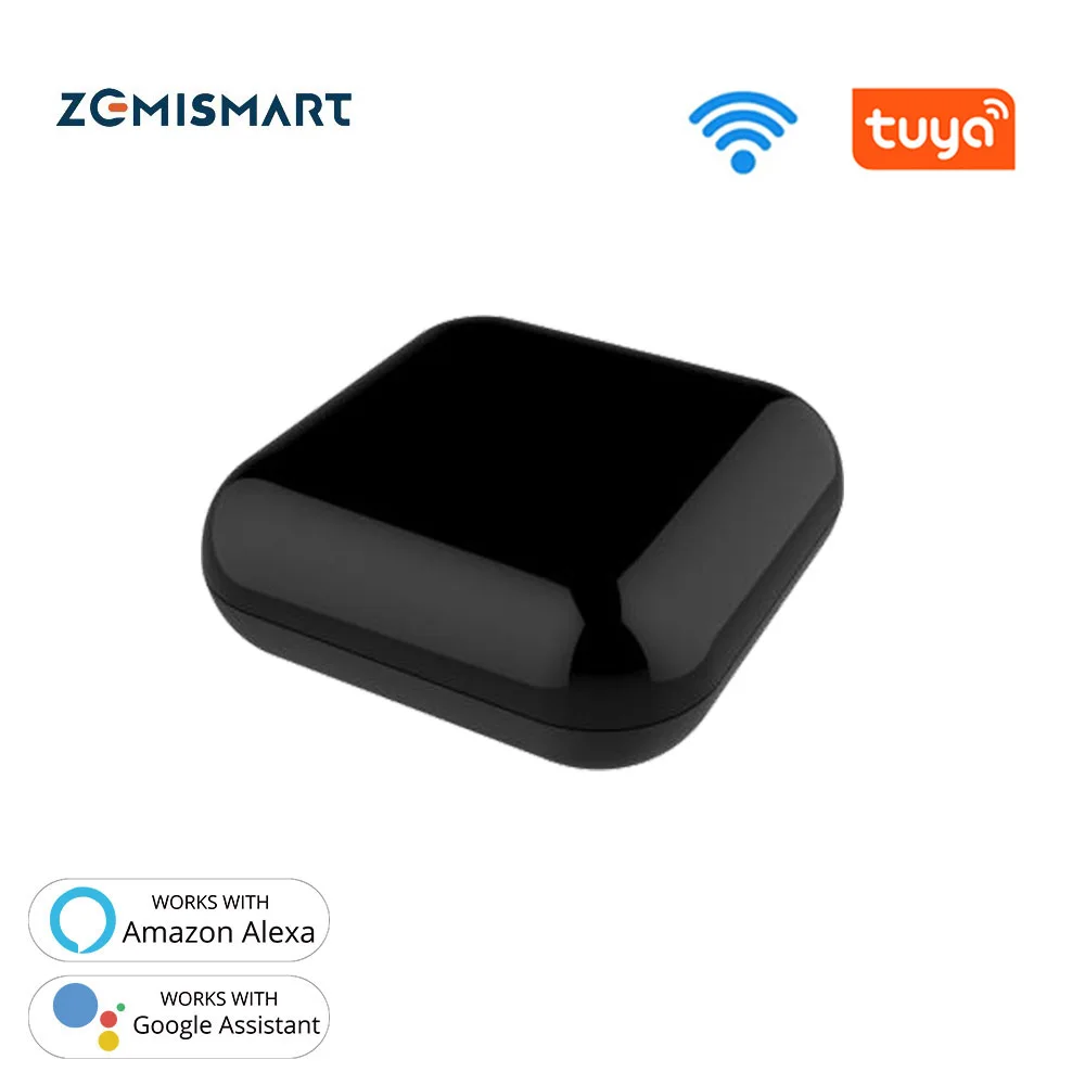 Универсальный пульт дистанционного управления Zemismart Tuya RF + IR поддержка Alexa Google Home