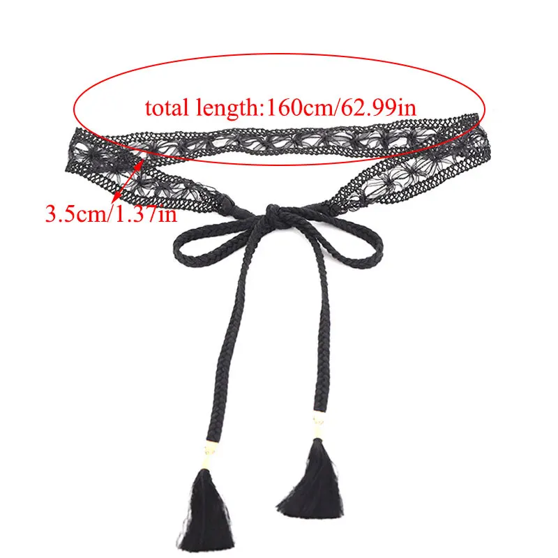 Элегантное милое плетеное кружево в талии полый женское платье юбка украшение