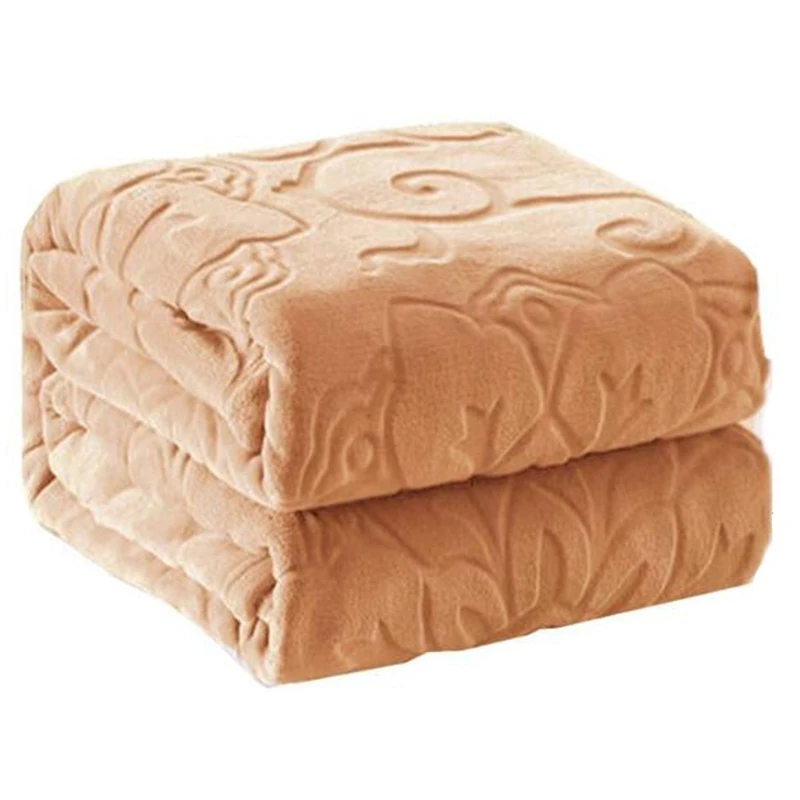 Фланелевое одеяло зимнее теплое мягкое толстое большое покрывало из кораллового