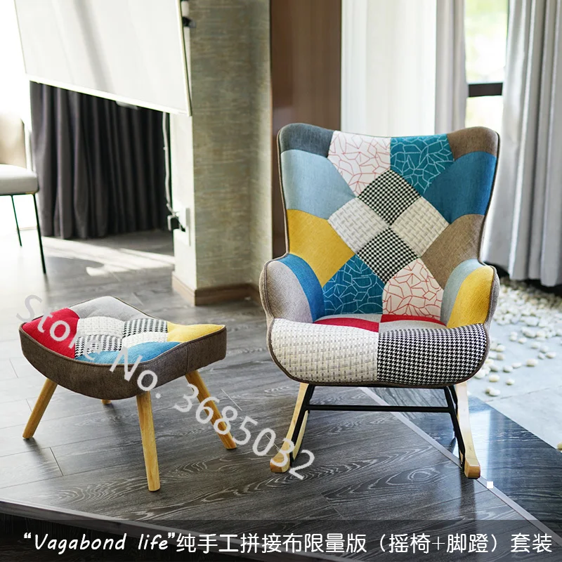 Кресло-качалка скандинавского искусства кресло для отдыха сна домашний балкон |