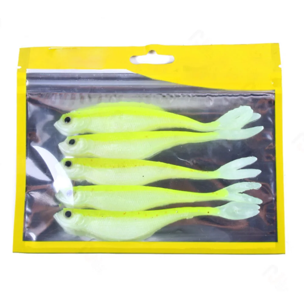 

5pcs/lot Soft Plastic Fishing Lures 12cm 7g Silicone Minnow Worms Wobblers Artificial Bait Bass Tackle Jigs